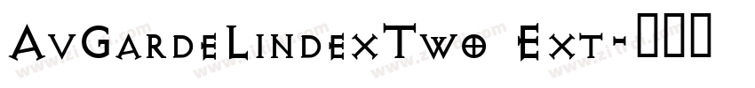 AvGardeLindexTwo Ext字体转换